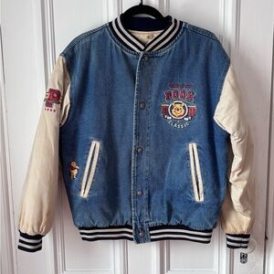 Vintage Winnie The Pooh Women’s 1966 Denim Varsity Quilted Jacket Size Small